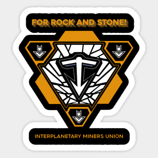 Deep Rock Galactic Interplanetary Miners Union Sticker